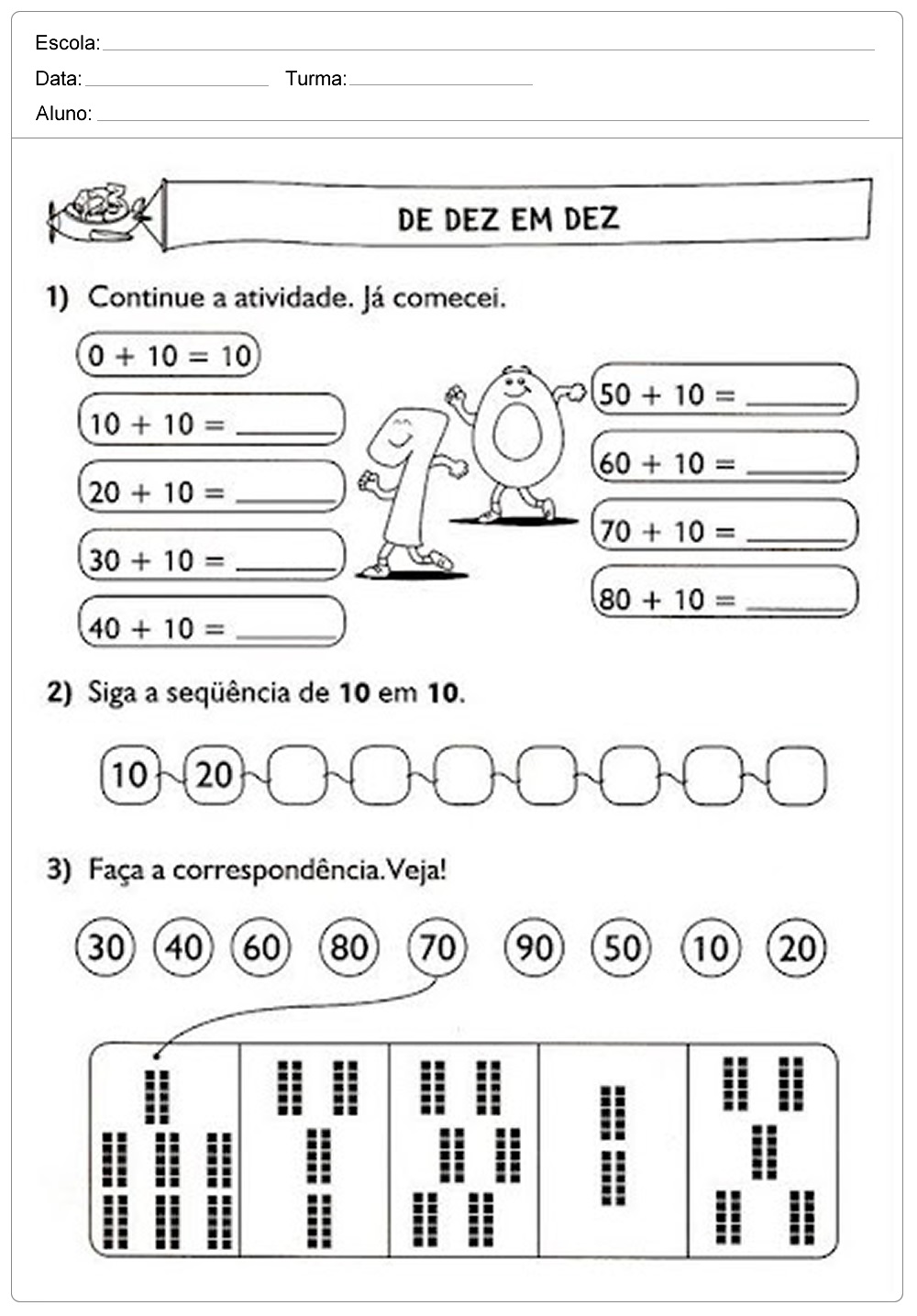 As melhores atividades de matemÃ¡tica 1Â° ano para imprimir com exercÃ­cios de soma com dedinhos, contendo questÃµes organizados e de fÃ¡cil entendimento para os alunos jÃ¡ que possui imagens ilustrativas que pode ser colorida a critÃ©rio do professor.