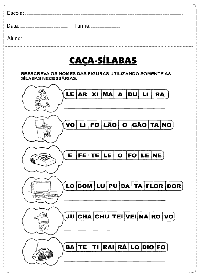 Atividades de Português 3 ano do Ensino Fundamental