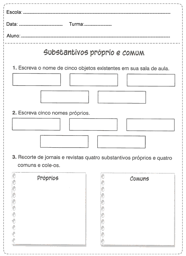 Generos dos substantivos masculino e feminino