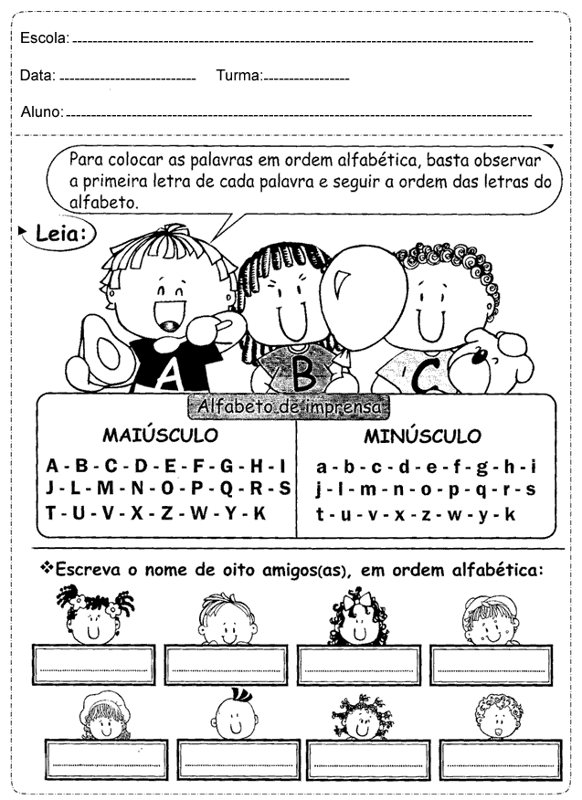 Atividades de Português 3 ano do Ensino Fundamental