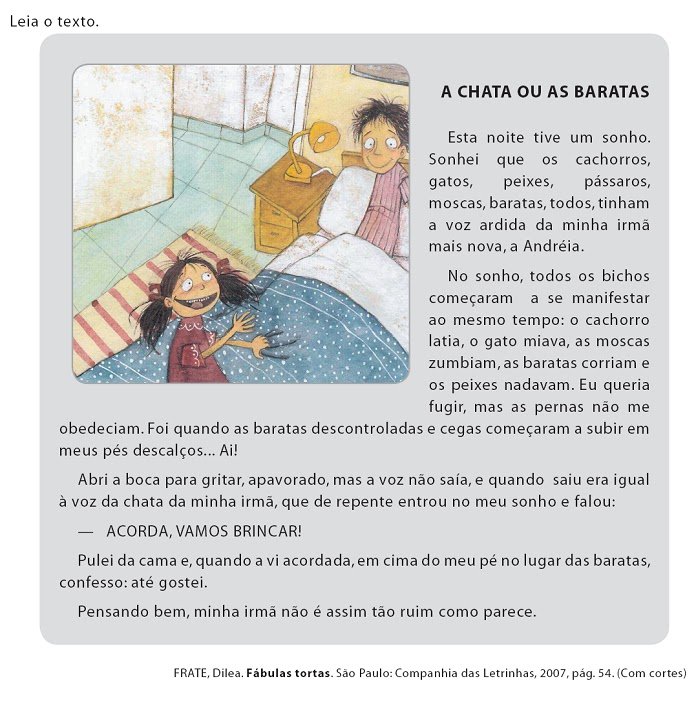 Atividades de Interpretação de Texto 4 ano do Ensino Fundamental para imprimir.