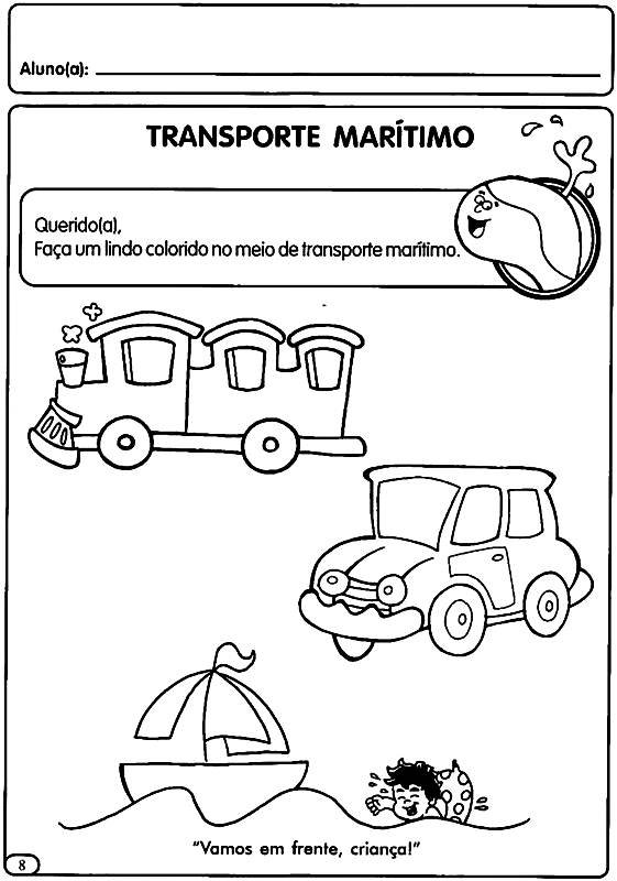 Desenhos para colorir Semana do Trânsito: Moto de Trilha. – Educação e  Transformação