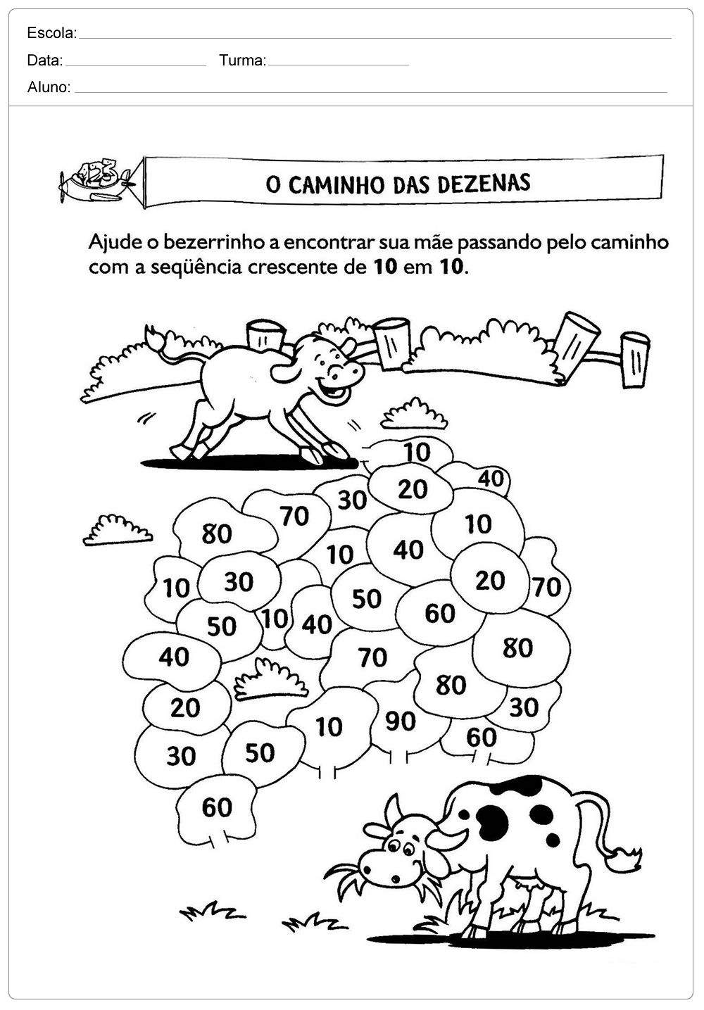 Atividades de Matemática 2 ano do Ensino Fundamental - Para Imprimir.