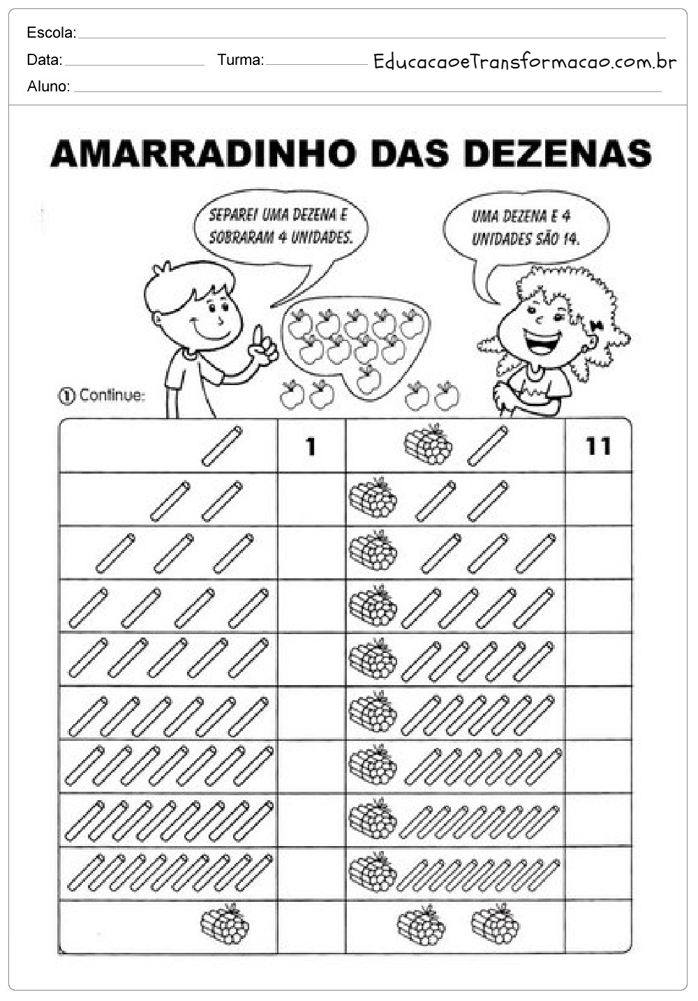 Atividades de Matemática 2 ano do Ensino Fundamental - Para Imprimir.