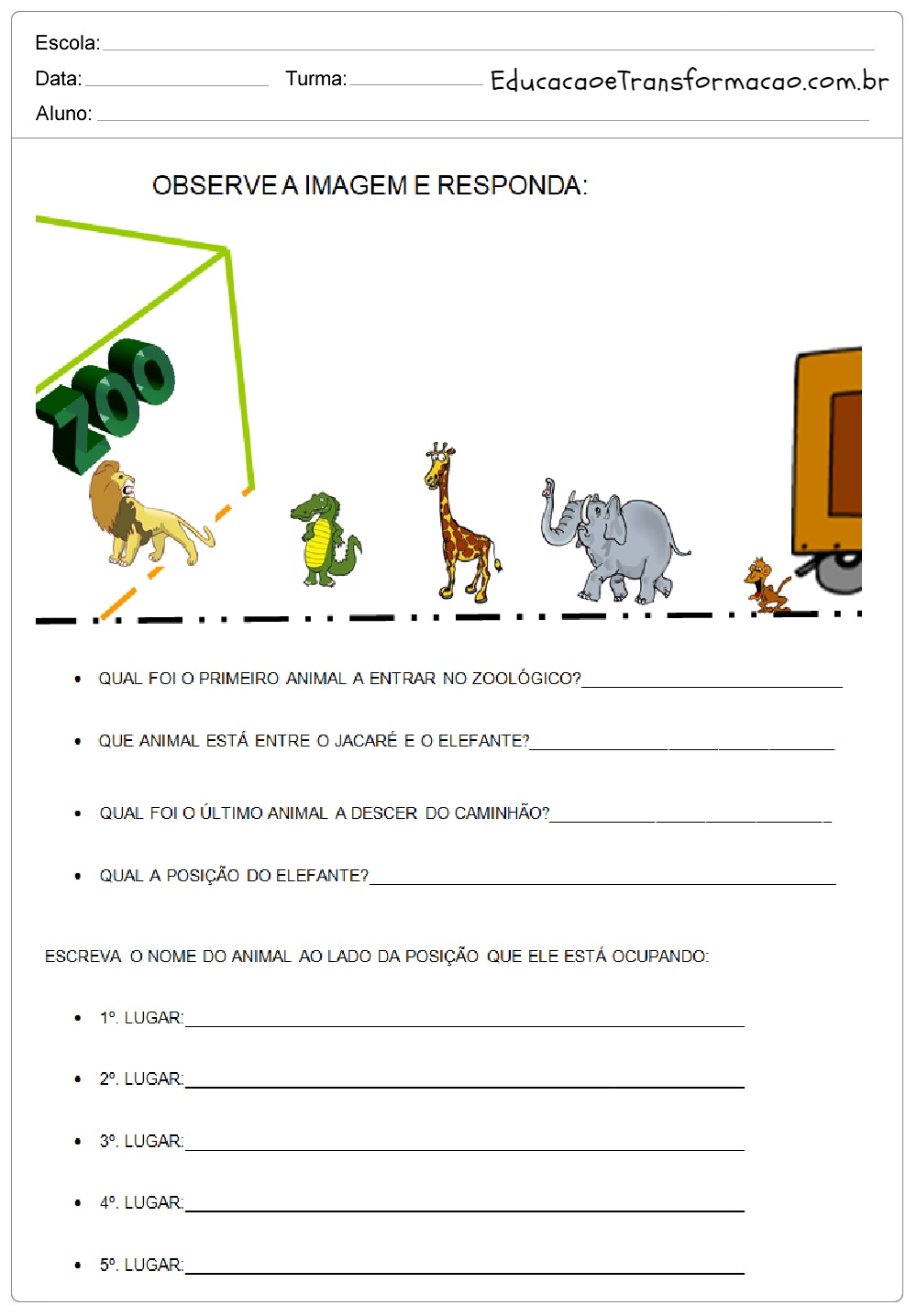 Atividades de Matemática 2 ano do Ensino Fundamental - Para Imprimir.