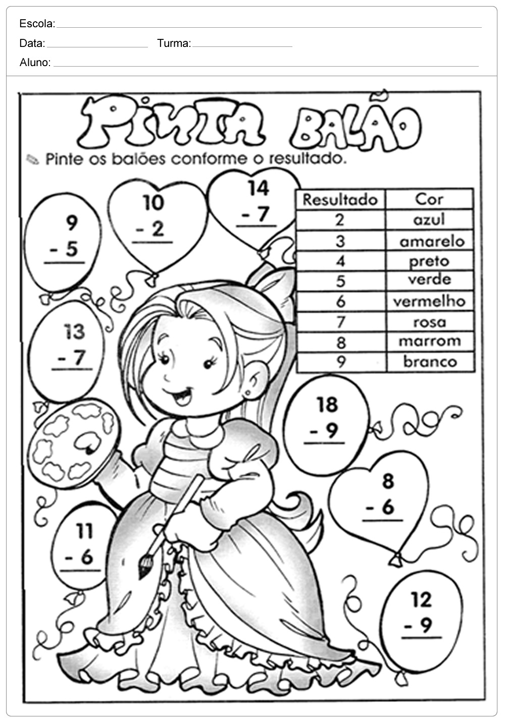 Atividades de Matemática 2 ano do Ensino Fundamental - Para Imprimir.