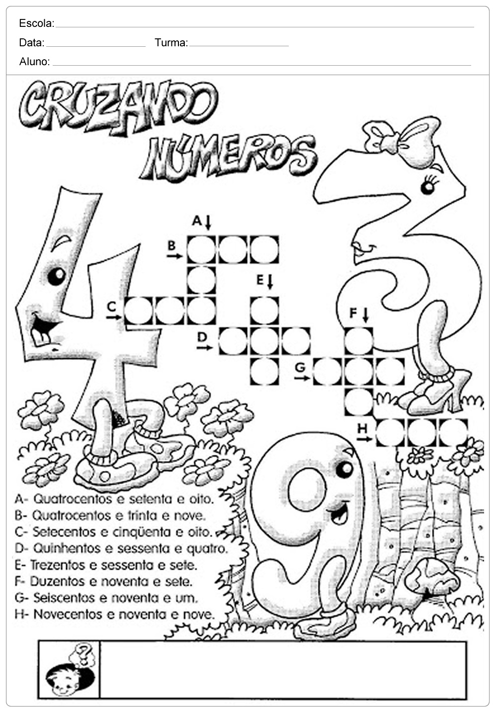 Atividades de Matemática 3 ano do Ensino Fundamental – Para Imprimir.