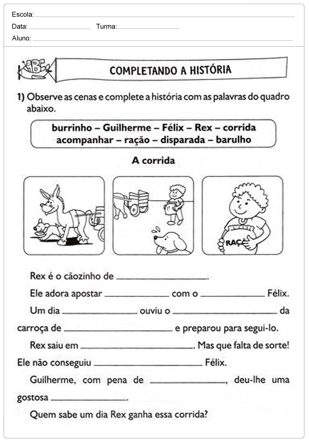 Atividades de português 2 ano do Ensino Fundamental 