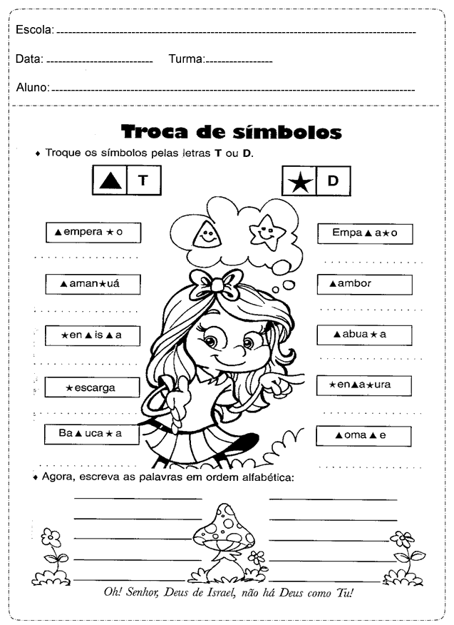 Atividades de Português 4º ano do Ensino Fundamental - Para Imprimir.