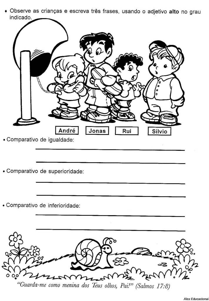 Atividades de português 5 ano do Ensino Fundamental - Para Imprimir