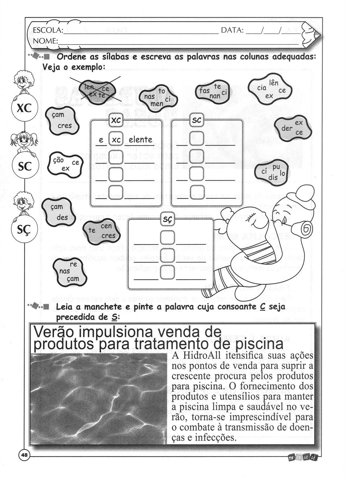 Atividades de português 5 ano do Ensino Fundamental - Para Imprimir