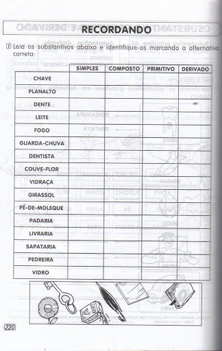 Atividades de Português 4º ano do Ensino Fundamental - Para Imprimir.