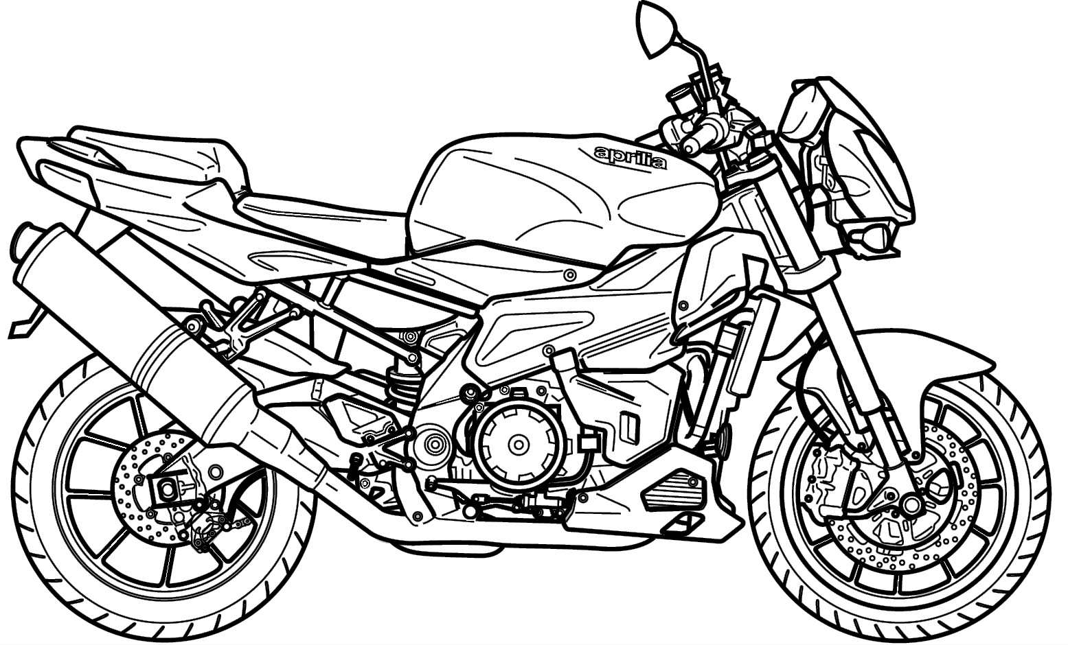 Desenhos para colorir, desenhar e pintar Desenhos de motos para colori