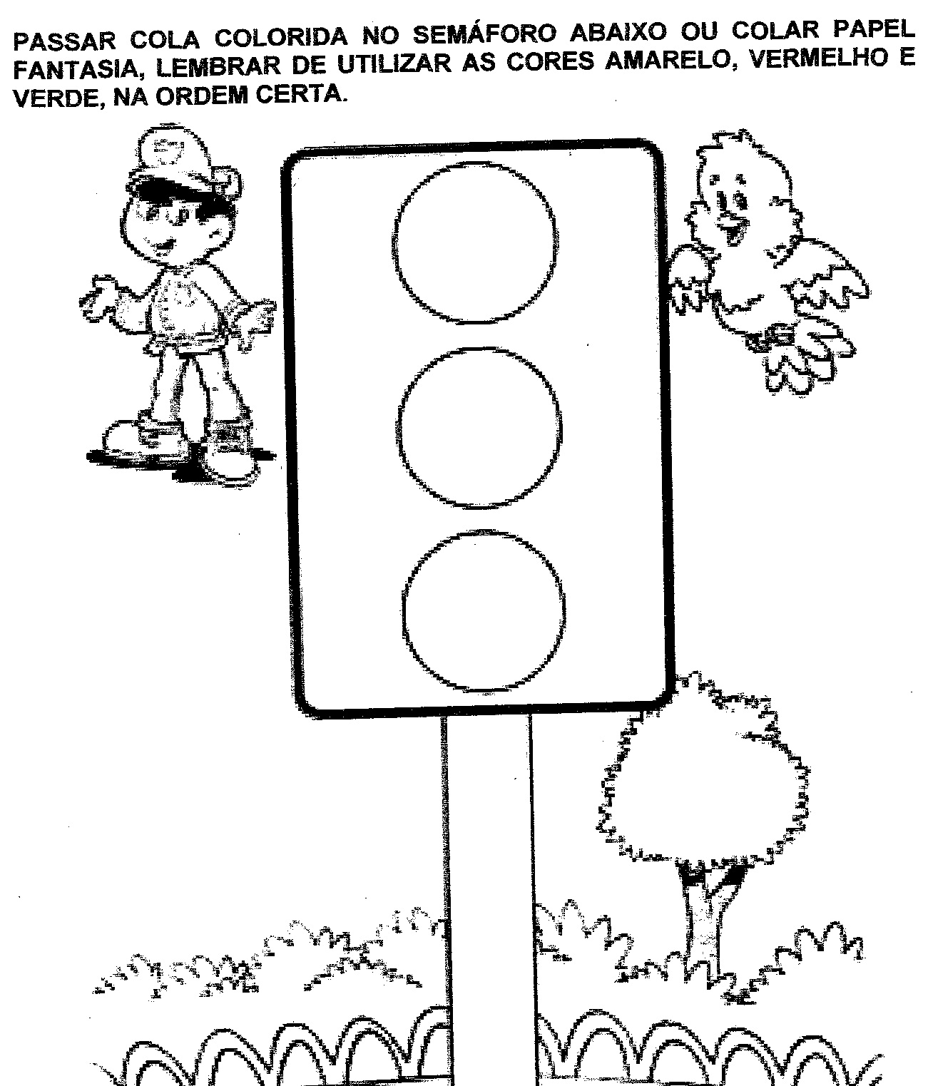 Atividades Semana do Trânsito para imprimir.