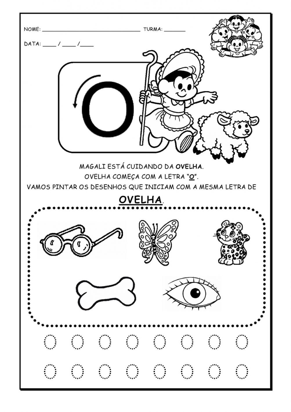 Atividades de Alfabetização para imprimir - Letra O – Educação e ...