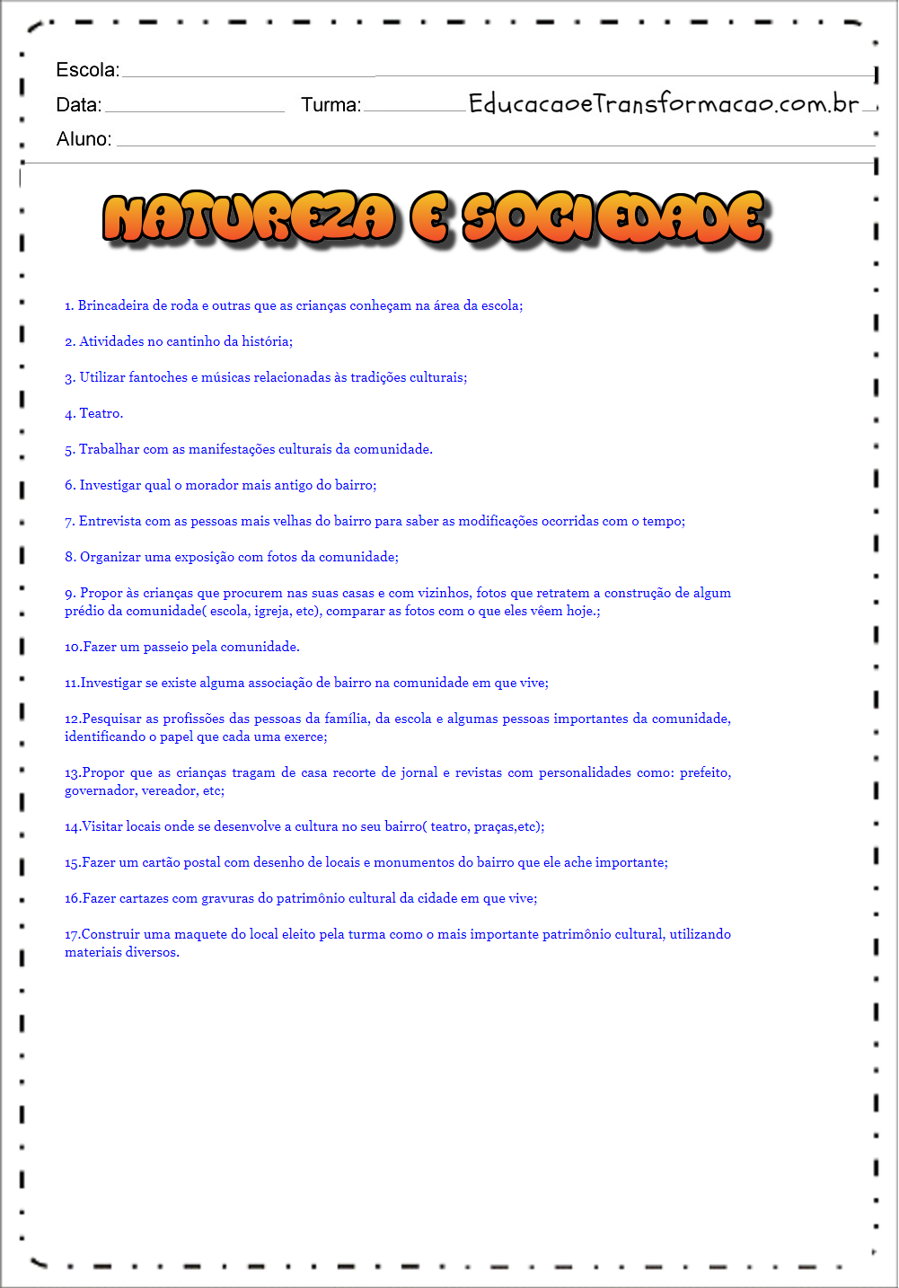 Atividades para Educação Infantil para imprimir - Atividades Educativas.