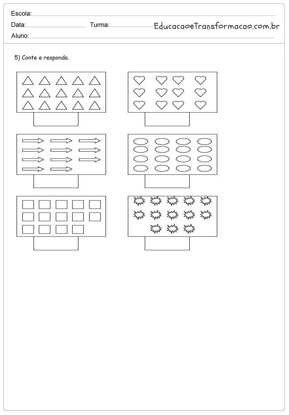 Atividades de Inglês 3 ano do Ensino Fundamental - Para Imprimir.