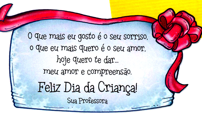 Mensagens Dia das Crianças: Cartões e Frases para imprimir e colorir - Compartilhe nas redes sociais.