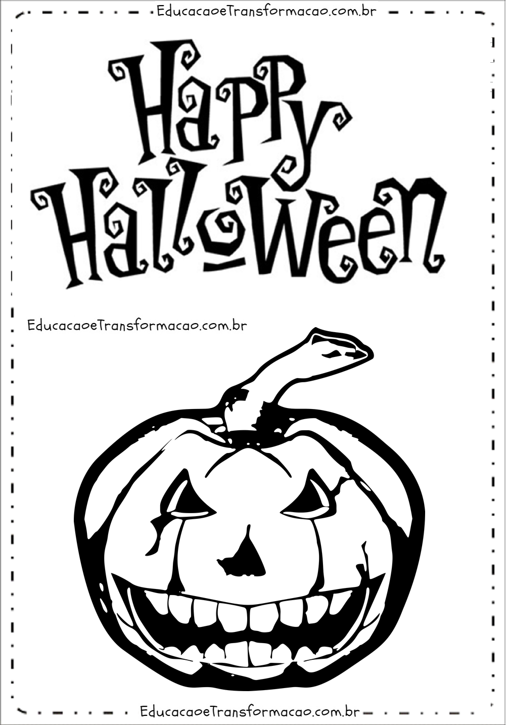Moldes de Letras Dia das Bruxas - Halloween para imprimir.