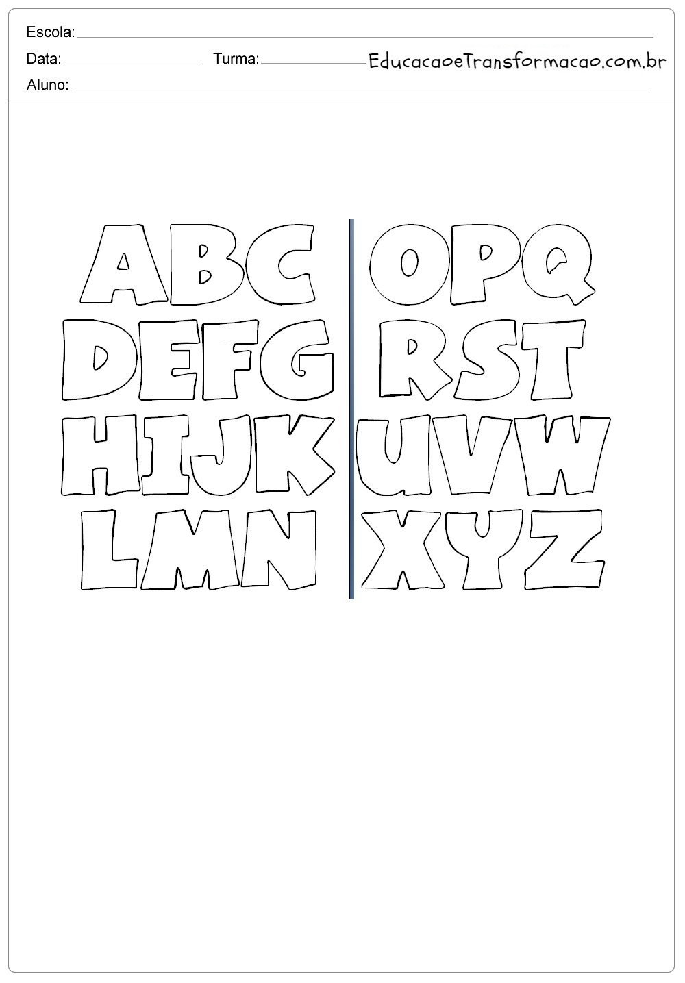 Moldes de letras para mural e painéis de primavera - Letras Ilustradas.