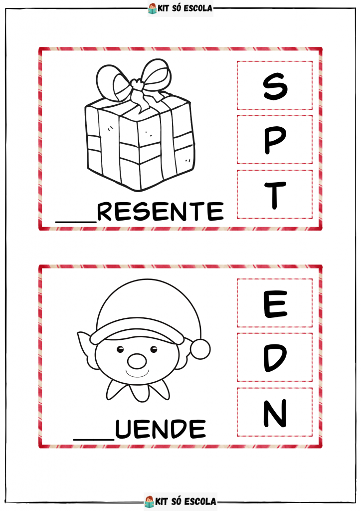 Atividades de Natal para imprimir - Atividades Educativas para imprimir Atividades de Natal para imprimir - Atividades Educativas para imprimir