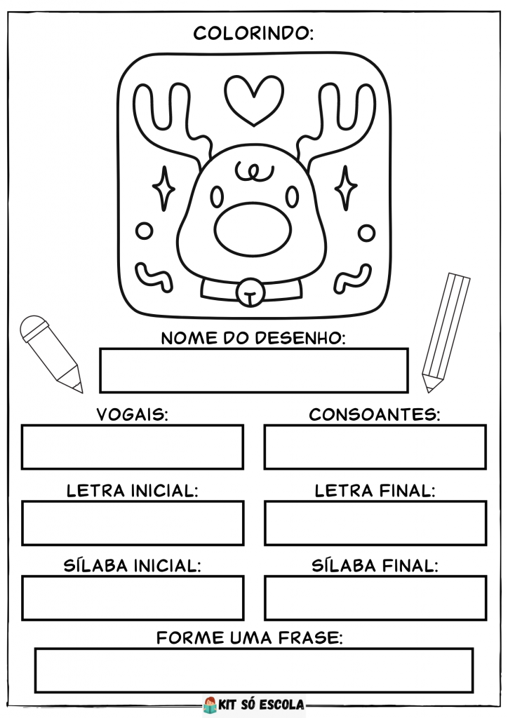 Atividades Natal: Letras, Vogais, Consoantes, Sílabas e mais.