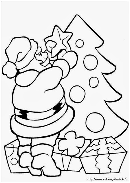 Desenhos de Natal para colorir - Papai Noel e Arvore de Natal – Educação e  Transformação