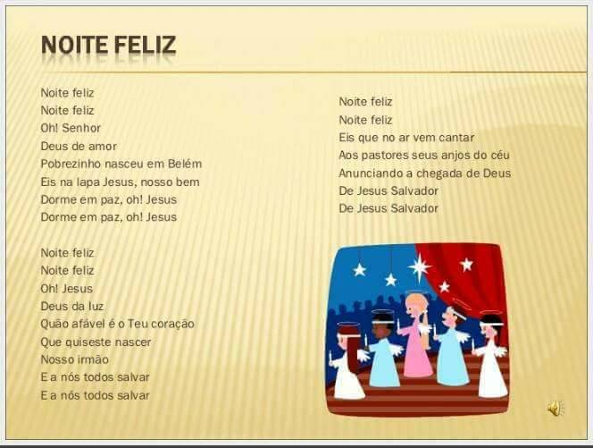 Músicas de Natal para imprimir - Letras de Músicas Natalinas para copiar