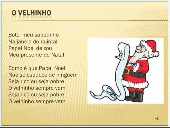 Músicas de Natal para imprimir - Letras de Músicas Natalinas para copiar