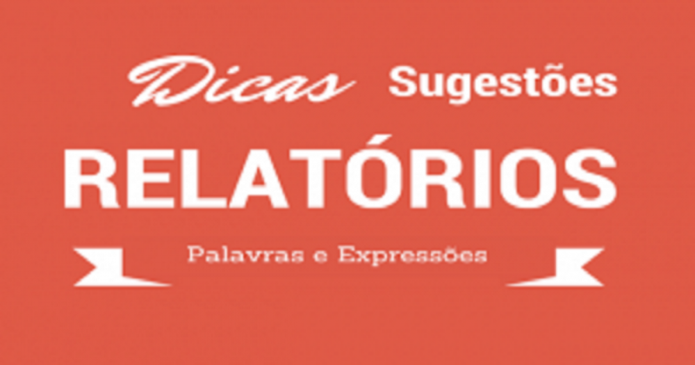 Sugestões para preenchimento do relatório descritivo