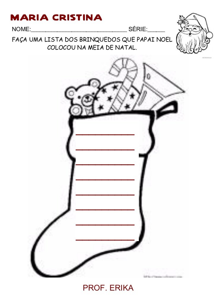 Lista de Presentes - Atividades de Natal 3 ano. – Educação e Transformação Lista de Presentes - Atividades de Natal 3 ano. – Educação e Transformação