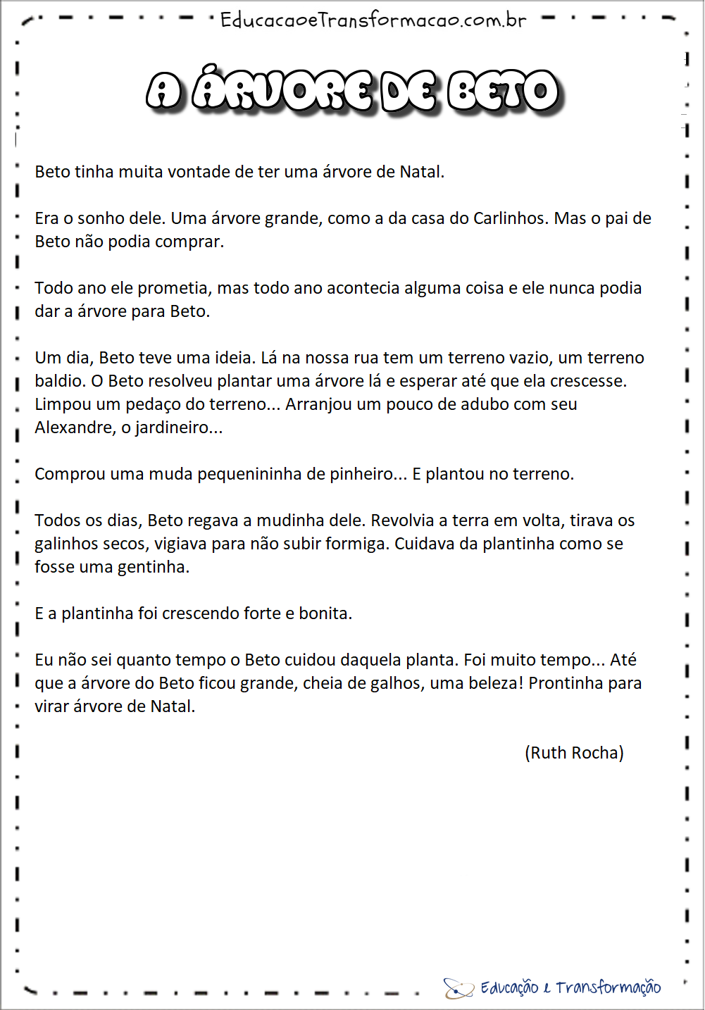 Atividades de Natal 4 ano do Ensino Fundamental