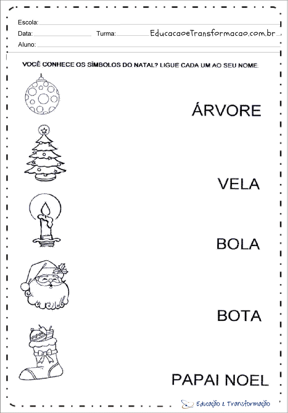 Atividades de Natal para educação infantil - Para imprimir - Series Iniciais Atividades de Natal para educação infantil - Para imprimir - Series Iniciais