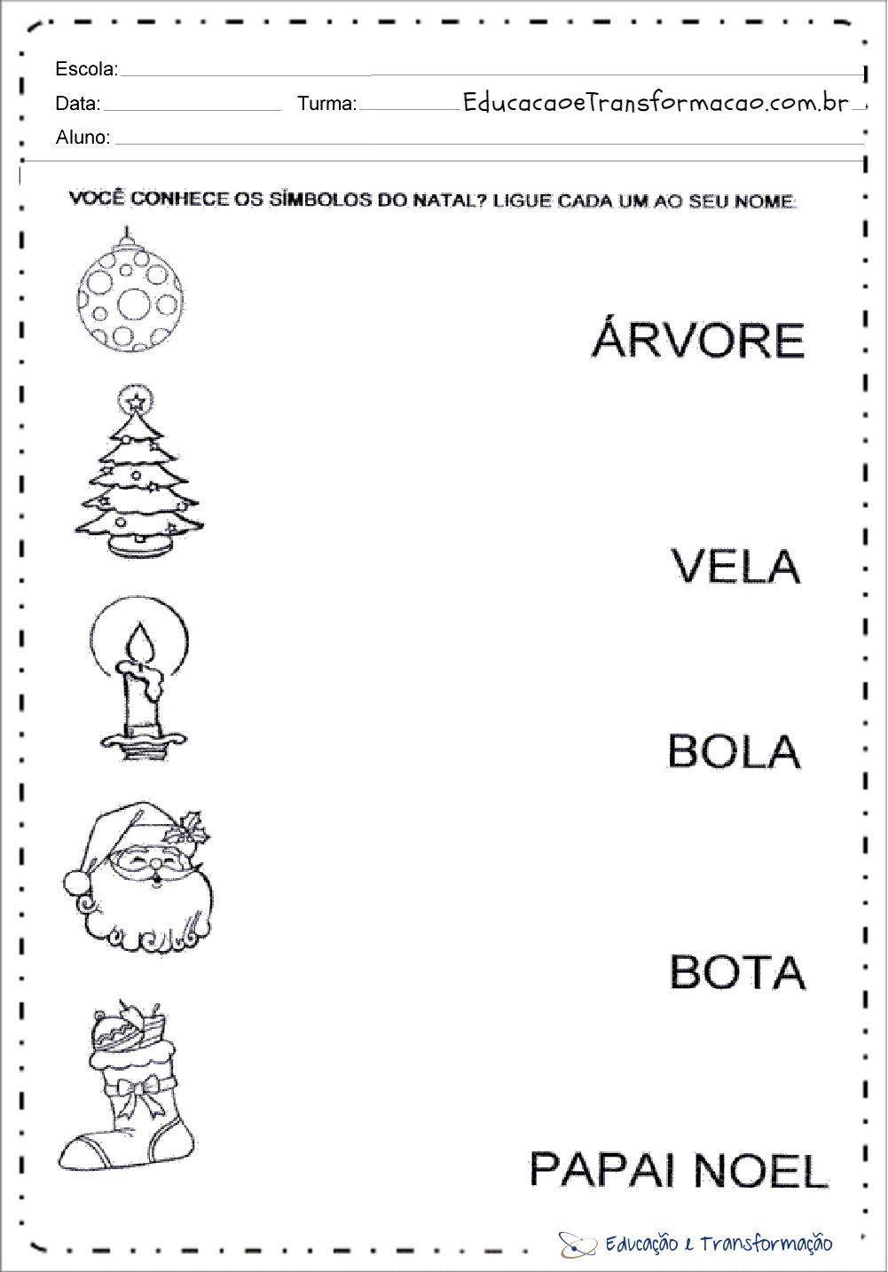 Atividades de Natal para educação infantil - Para imprimir - Series Iniciais