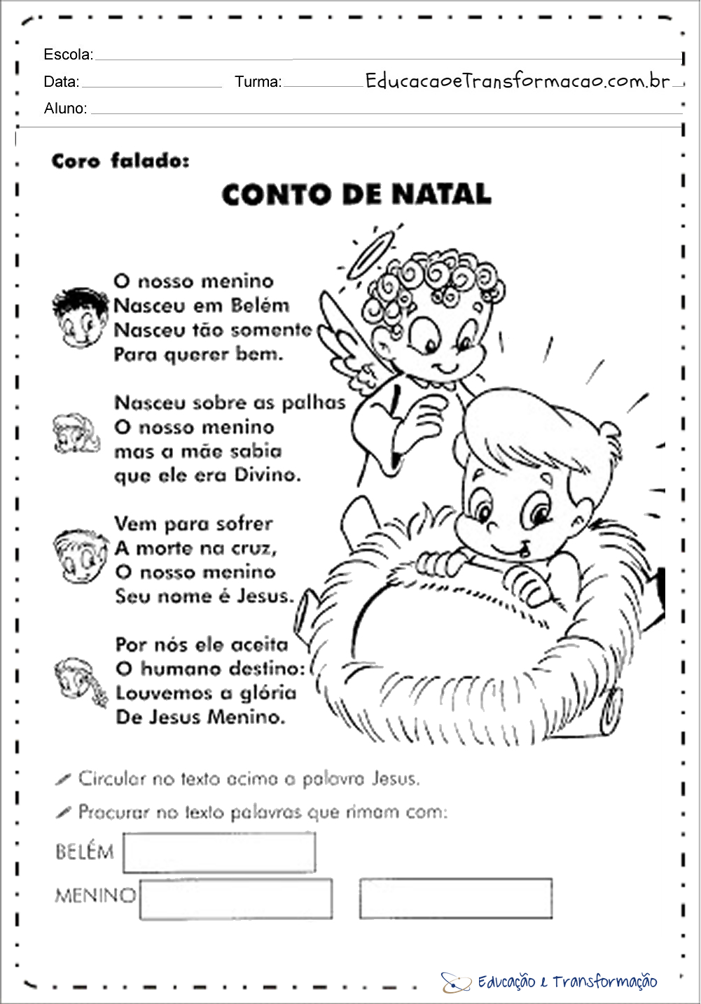 Atividades de Natal para imprimir - Atividades Natalinas para Imprimir