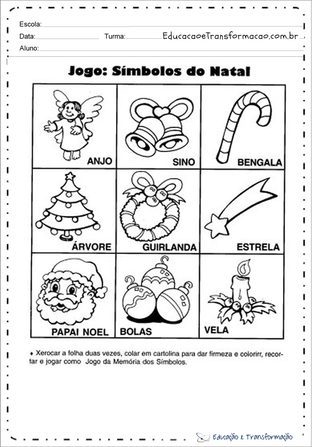 Atividades de Natal para imprimir - Atividades Natalinas para Imprimir