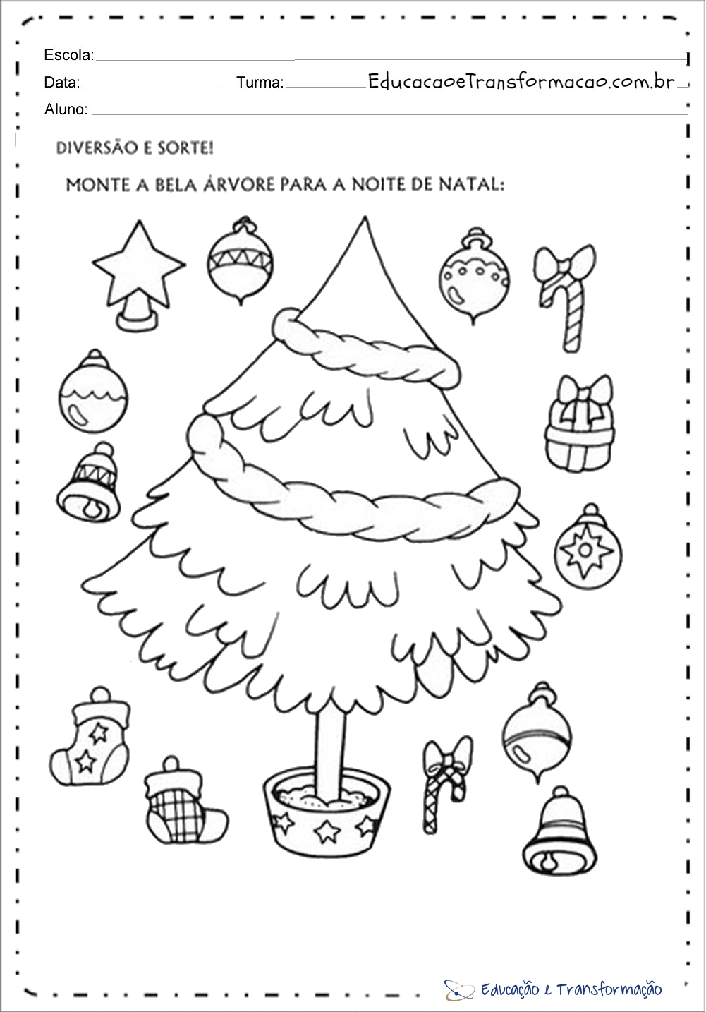 Atividades de natal para maternal - Para Series Iniciais