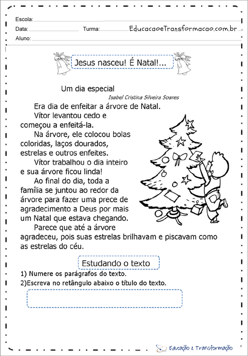 Atividades Natal para Ensino Fundamental - Para imprimir e Baixar PDF Atividades Natal para Ensino Fundamental - Para imprimir e Baixar PDF