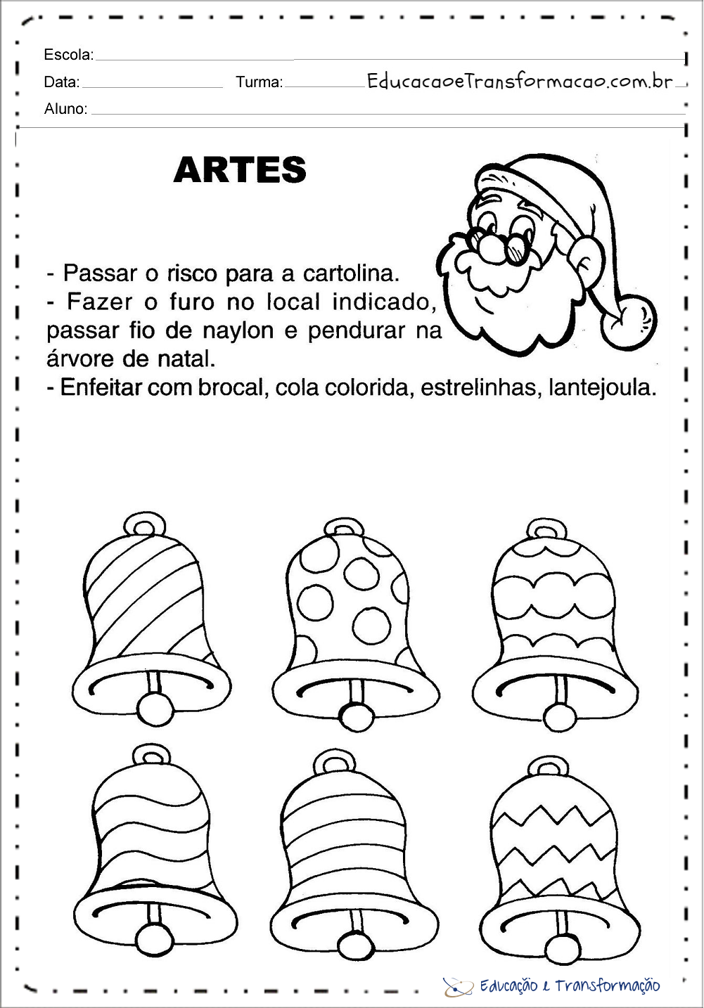 Atividades sobre Natal - Artes – Educação e Transformação Atividades sobre Natal - Artes – Educação e Transformação