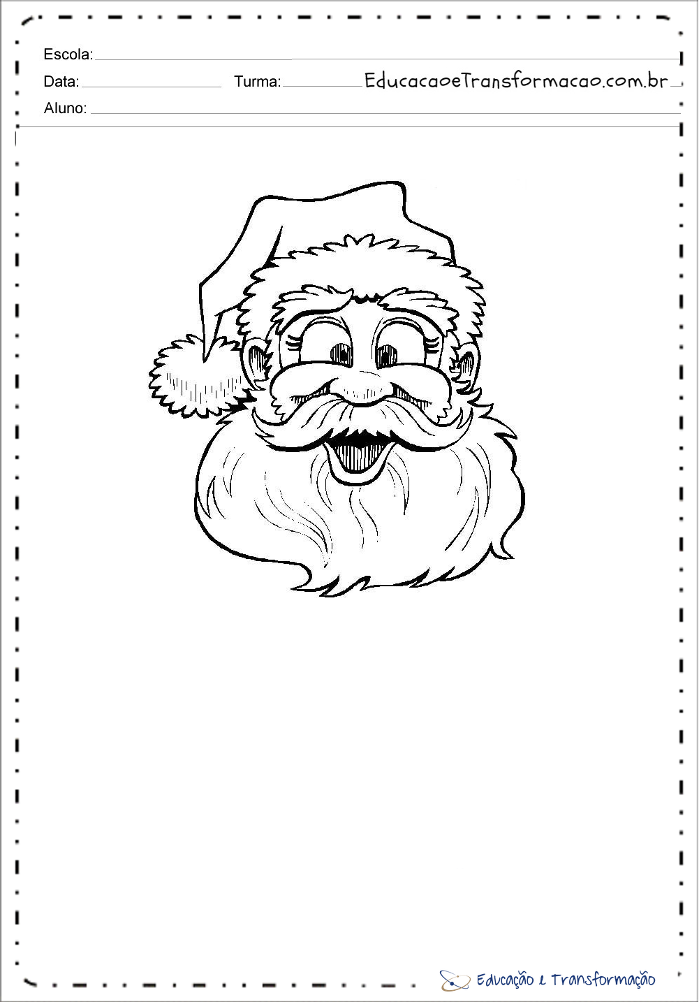 Desenhos de Papai Noel para colorir.