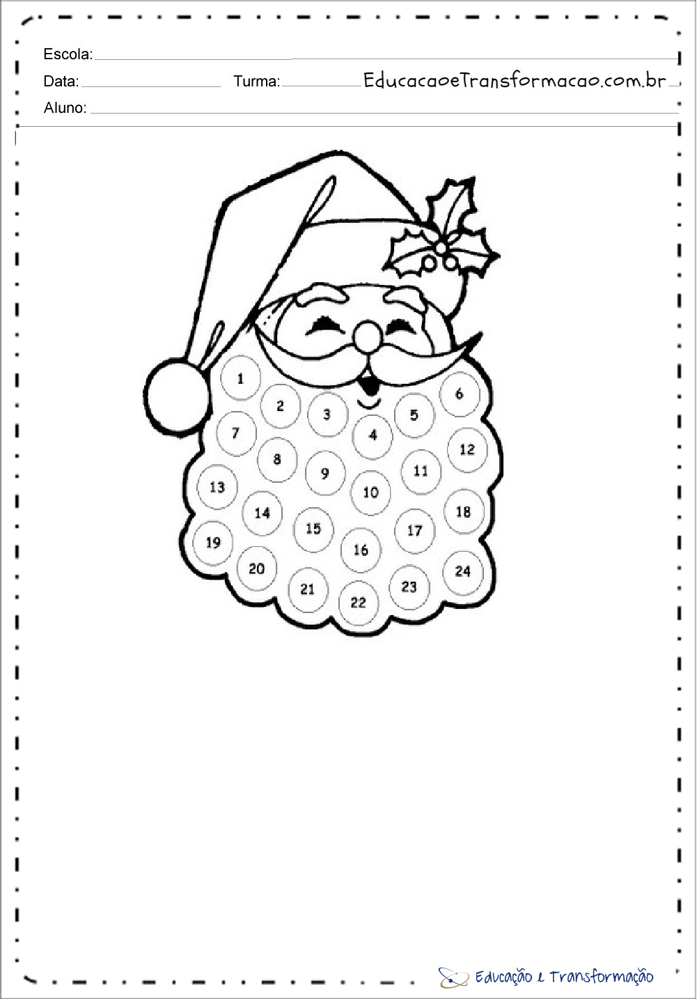 Desenhos de Papai Noel para colorir - Para imprimir - Desenhos Natalinos