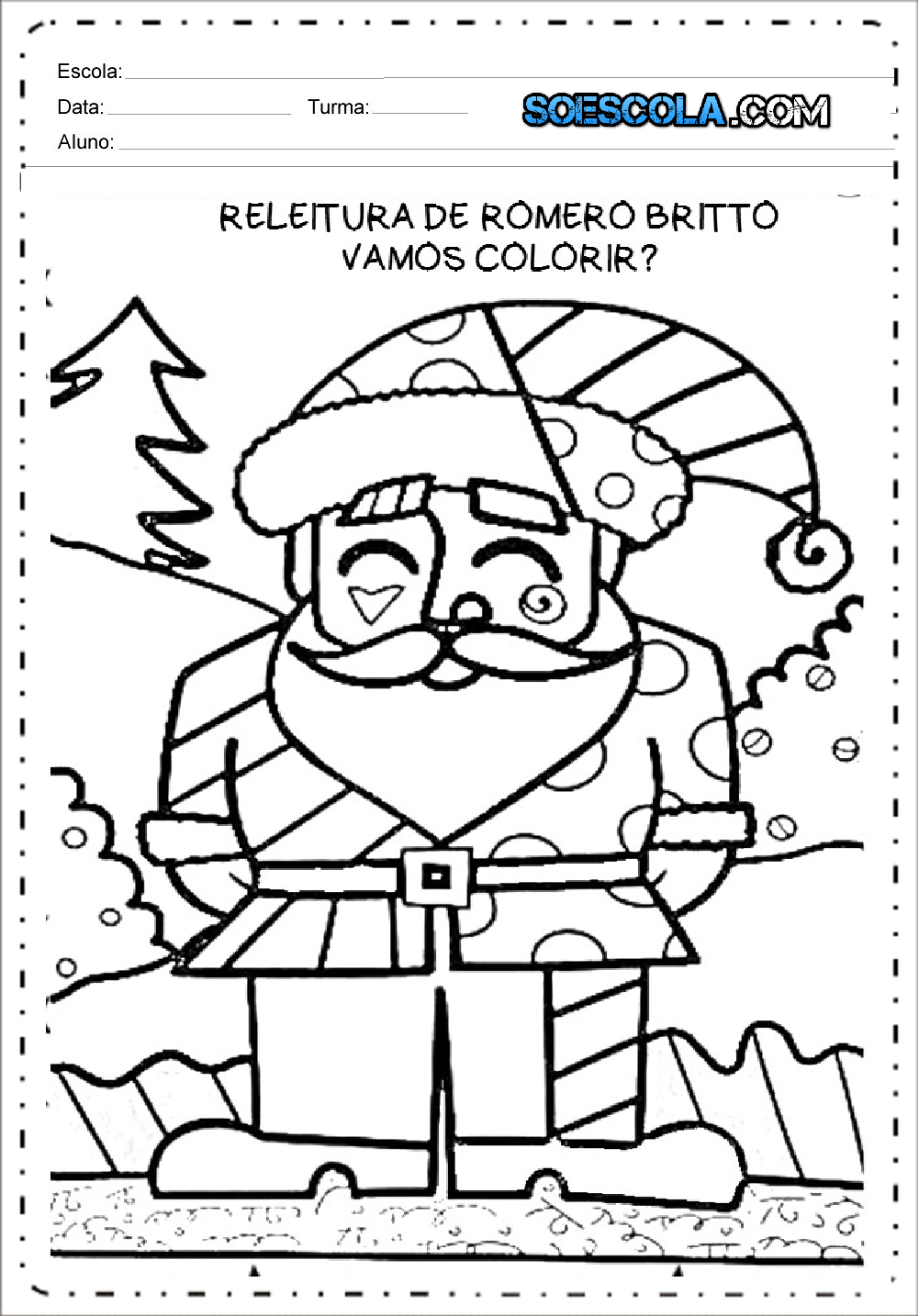 Desenhos de Natal para Colorir e Imprimir - Desenhos Natalinos em PDF