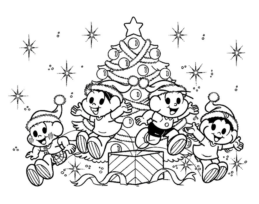 Desenhos de Natal para Colorir e Imprimir - Desenhos Natalinos em PDF