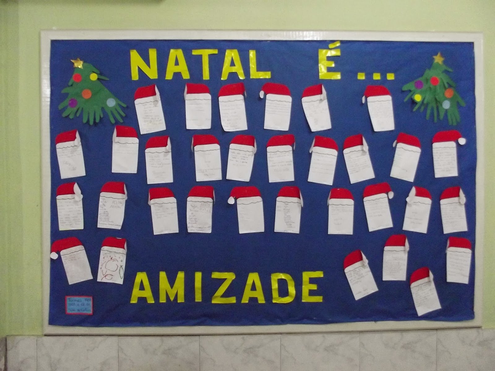 Murais de Natal para escola - Cartazes para o Natal em EVA e Feltro