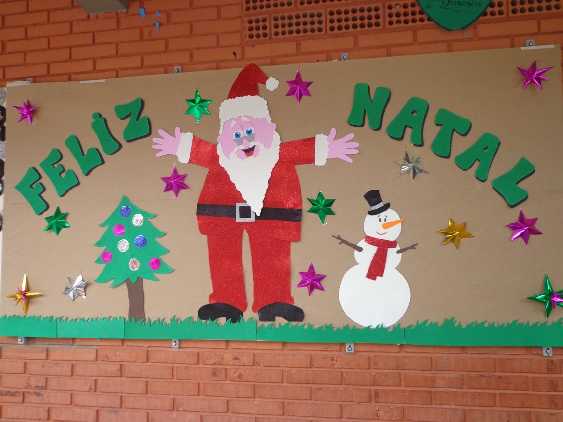 Murais de Natal para escola - Cartazes para o Natal em EVA e Feltro