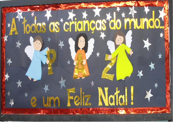 PainÃ©is de Natal - Painel Natalino para escola- Cartazes em EVA ou Feltro