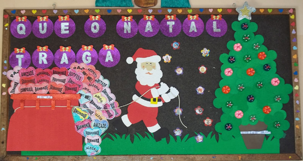 PainÃ©is de Natal - Painel Natalino para escola- Cartazes em EVA ou Feltro
