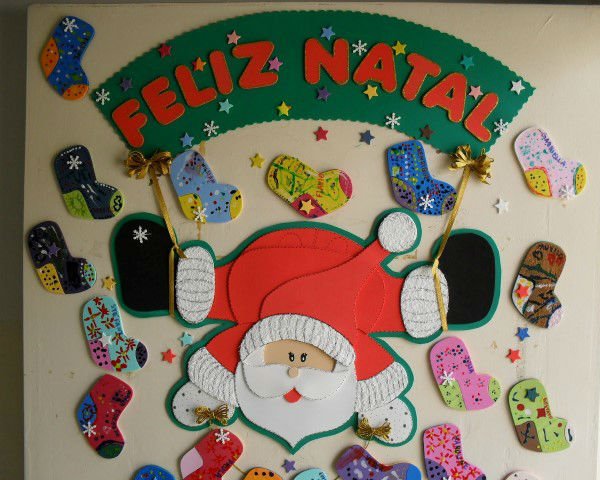 PainÃ©is de Natal - Painel Natalino para escola- Cartazes em EVA ou Feltro