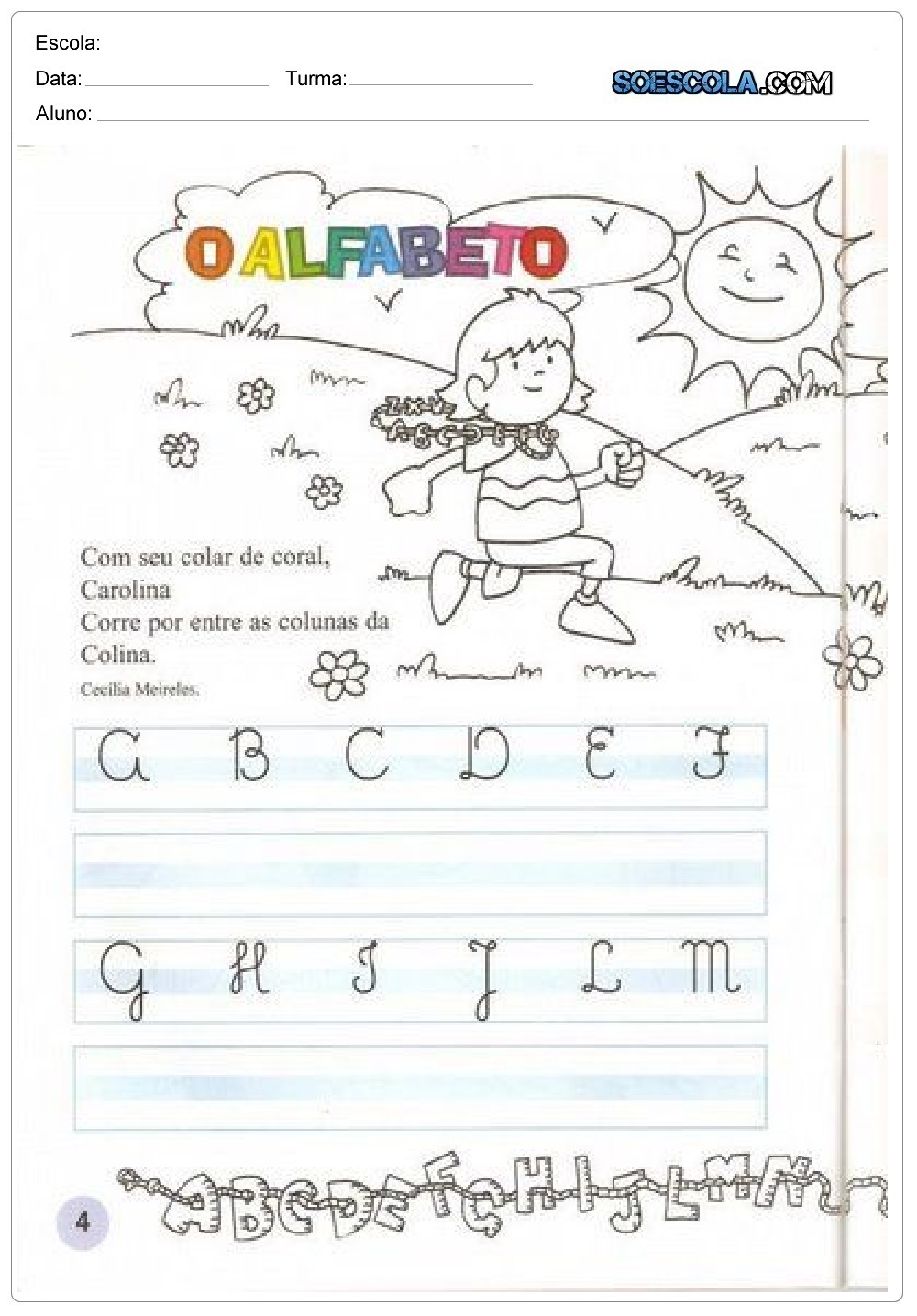 Atividades Com Letra Cursiva Treinar As Letras Do Alfabeto Educacao Images