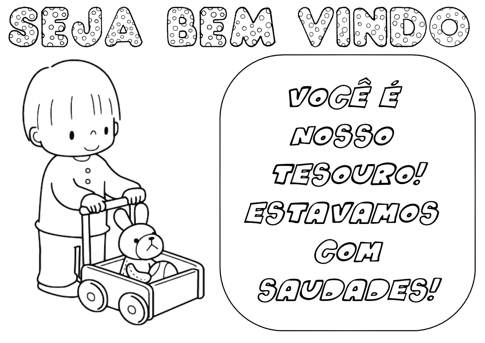 Cartazes de boas vindas para volta às aulas da escola